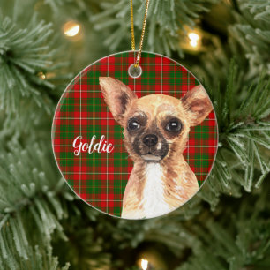 Chihuahua Dog Keramisch Ornament