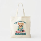 Chihuahua Dog-Lover Canvas tas (Voorkant)