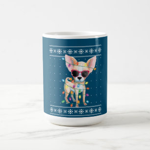 Chihuahua Dog Mam Vrouwen Kerstmis Ugly Sweater Koffiemok