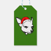 Chihuahua Dog met kerstkerstkerstkerstkerstkerstke Cadeaulabel (Achterkant)