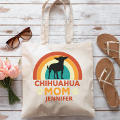 Chihuahua Dog Mom Sunset gepersonaliseerd Tote Bag