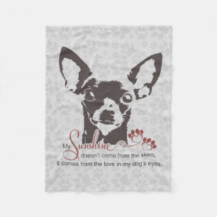 Chihuahua Dog Poem Fleece Deken