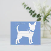Chihuahua Dog Puppy Bedankkaart (Staand voorkant)