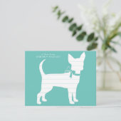 Chihuahua Dog Puppy Bedankt (Staand voorkant)