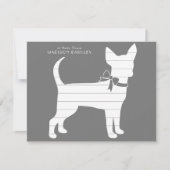 Chihuahua Dog Puppy Bedankt (Voorkant)