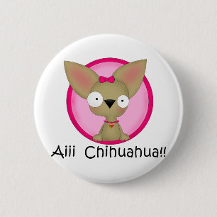 Chihuahua Dog Puppy Ronde Button 5,7 Cm