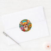 Chihuahua dog ronde sticker (Envelop)