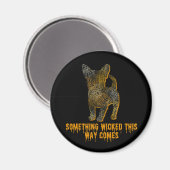 Chihuahua Dog Silhouette Fun Halloween Magnet Magneet (Voorkant / Achterkant)