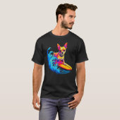 Chihuahua Dog Surfing T-shirt (Voorkant volledig)