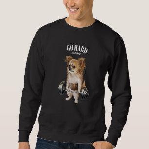 Chihuahua Dog-training voor de spieren met Barbell Trui