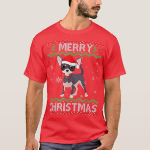 Chihuahua Dog Ugly KerstSweater Funny Xmas T-shirt