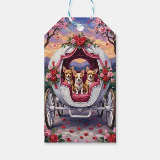 Chihuahua Dog Valentine's Day Cadeaulabel (Voorkant)