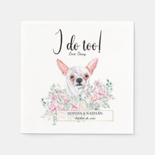 Chihuahua Dog Wedding Cocktail Napkins Servet