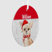 Chihuahua Dog with Name and Photo (devant)