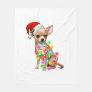 Chihuahua Dogs Tree Sweater Xmas Gifts P Fleece Deken