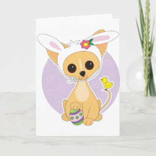 Chihuahua Easter Feestdagen Kaart