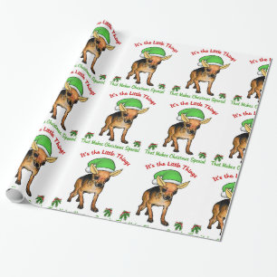 Chihuahua Elf Kerstmis Cadeaupapier