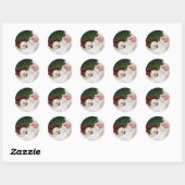 Chihuahua en Santa Claus Art Sticker (Vel)