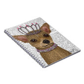 Chihuahua en Tiara Notitieboek (Rechterzijde)