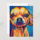 Chihuahua Fawn- Stoli Briefkaart (Voorkant / Achterkant)