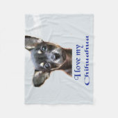 Chihuahua Fleece Blanket (Voorkant)