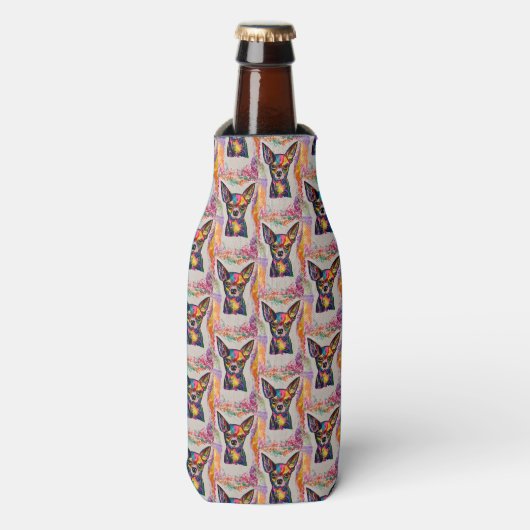 Chihuahua Fles Cooler (Fles Voorkant)