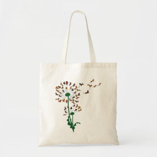 Chihuahua Flower Fly Dandelion Chihuahua Funny Dog Tote Bag
