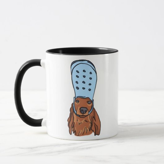 Chihuahua Funny Dog Meme Wearing Crock Mug (Gauche)