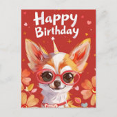Chihuahua Gefeliciteerd Briefkaart (Voorkant)