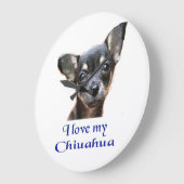 Chihuahua giften grote klok (Hoek)