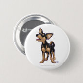 Chihuahua Gifts & Accessoires Ronde Button 5,7 Cm (Voorkant /achterkant)