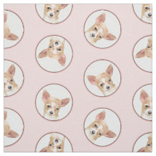 Chihuahua Gladde Jas Schilderen Originele Hond Kun Stof