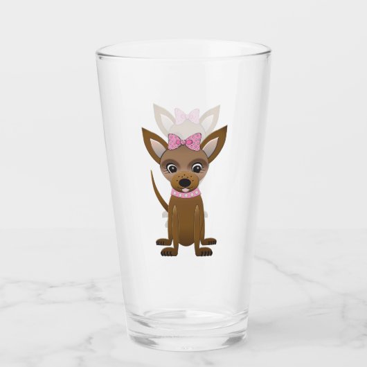 Chihuahua Glas (Voorkant)