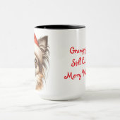 Chihuahua Grumpy Christmas Coffee Mug Cup (Centre)
