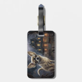 chihuahua halloween eng bagagelabel (Achterkant verticaal)