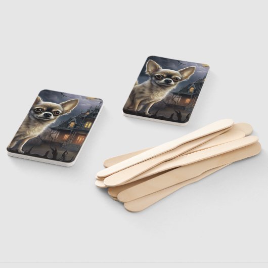 chihuahua halloween eng handwaaier (Niet-gemonteerd)