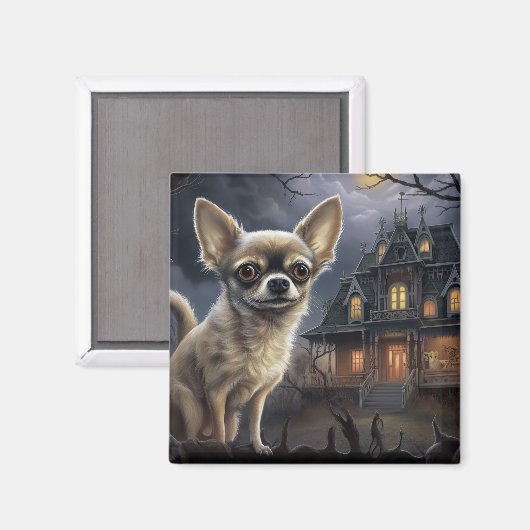 chihuahua halloween eng magneet (Voorkant / Achterkant)