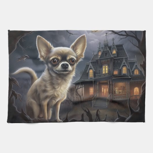 chihuahua halloween eng theedoek (Horizontaal)