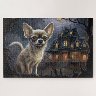 chihuahua Halloween Griezelen Legpuzzel