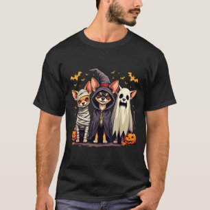 Chihuahua Halloween Kostuum Mummie Heks Geest Hond T-shirt