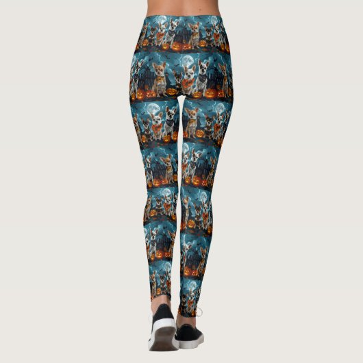 Chihuahua Halloween Spooky Leggings (Achterkant)