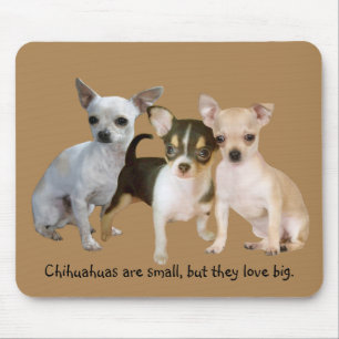 Chihuahua Happy Trio Mousepad Muismat