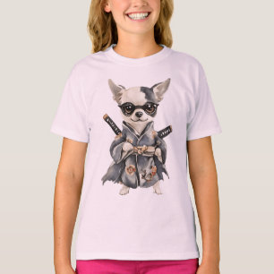 Chihuahua Helden – Watercolor Hond HAND TEKENING  T-shirt