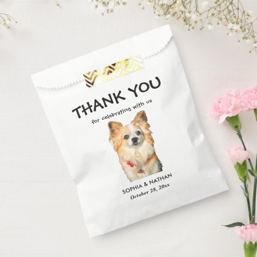 Chihuahua hond gepersonaliseerd dank u bedankzakje (Gezegeld)
