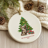 Chihuahua hond gepersonaliseerde Kerstmis Keramisch Ornament