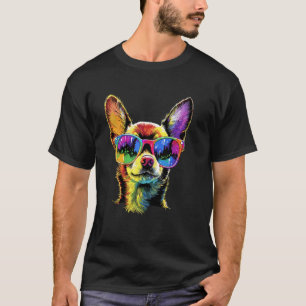 Chihuahua-hond met zonnebril Honden Ik hou van Sch T-shirt