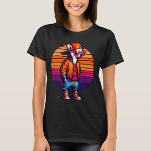 Chihuahua Hond Moderne Stedelijke Stijl Zonsonderg T-shirt