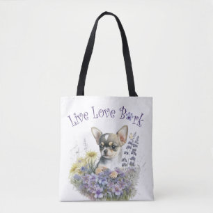 Chihuahua Hond Moeder Bloemstuk Draagtas