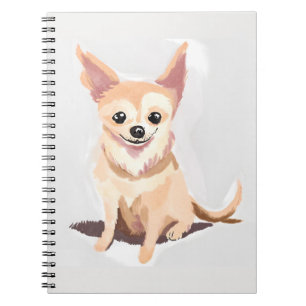 Chihuahua-hond Mooie hond huisdier puppy aquarel Notitieboek