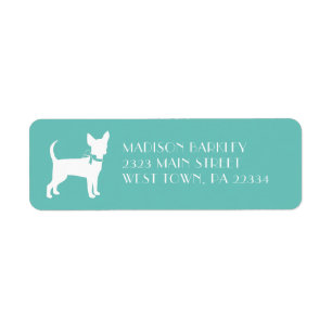 Chihuahua Hond Puppy Label